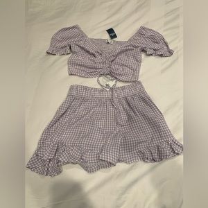 Holllister shorts and top set